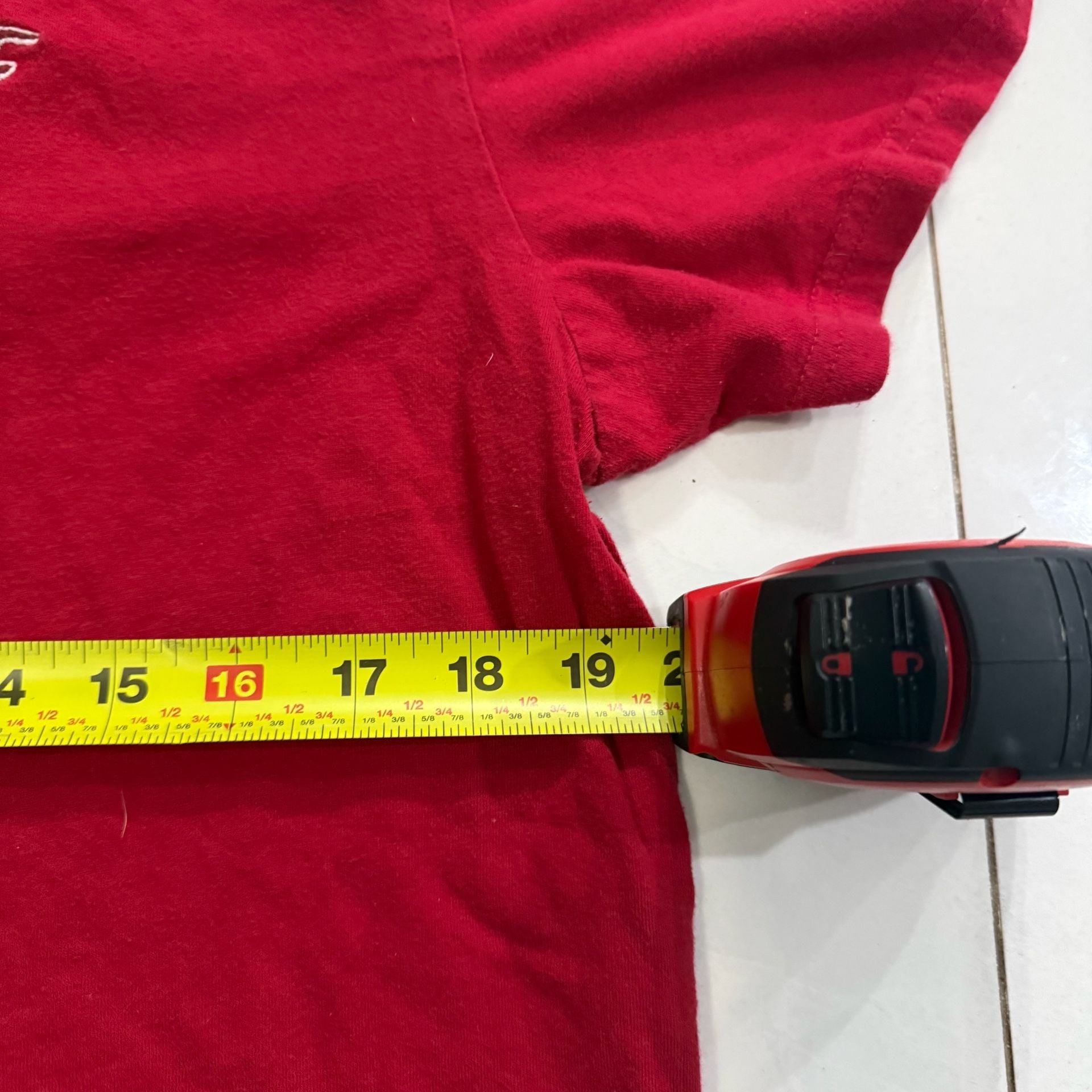 Hollister V-Neck T-Shirt Red 8