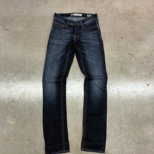 BKE Asher Straight Stretch Jean Size 28L Dark Wash Denim Pants