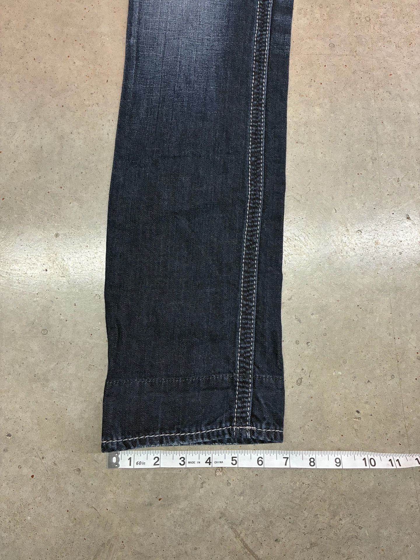 BKE Asher Straight Stretch Jean Size 28L Dark Wash Denim Pants 9