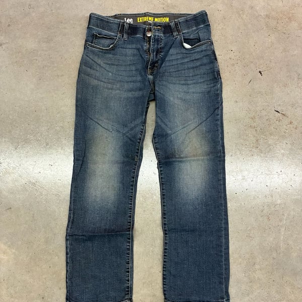 Lee Extreme Motion Regular Fit Bootcut Jeans Size 34x30 Blue Denim