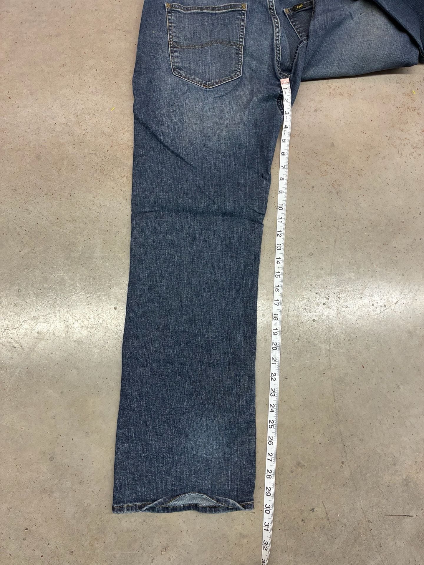 Lee Extreme Motion Regular Fit Bootcut Jeans Size 34x30 Blue Denim 8