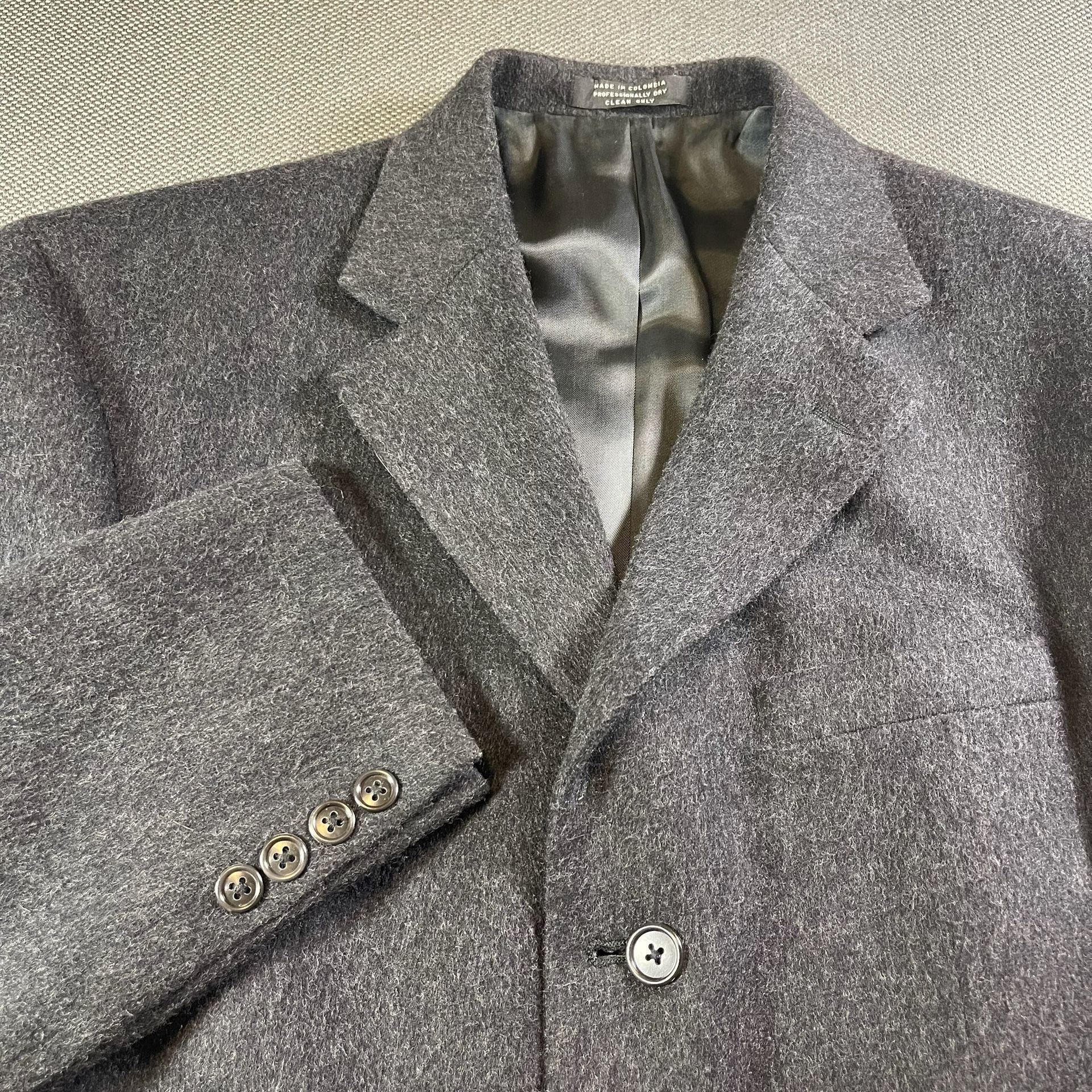 John Clarendon Gray Wool Blazer Jacket, size 40R 2