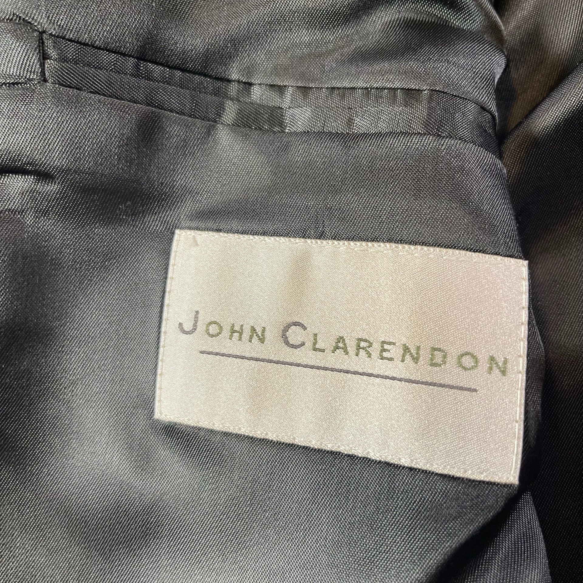 John Clarendon Gray Wool Blazer Jacket, size 40R 7