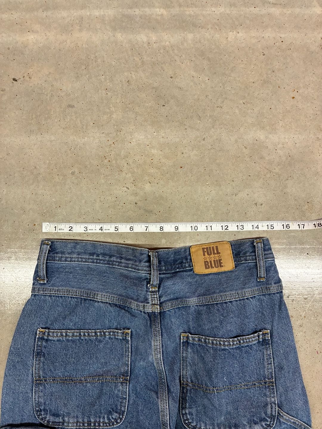 Full Blue Carpenter Jeans 32x32 Blue Denim Workwear 2