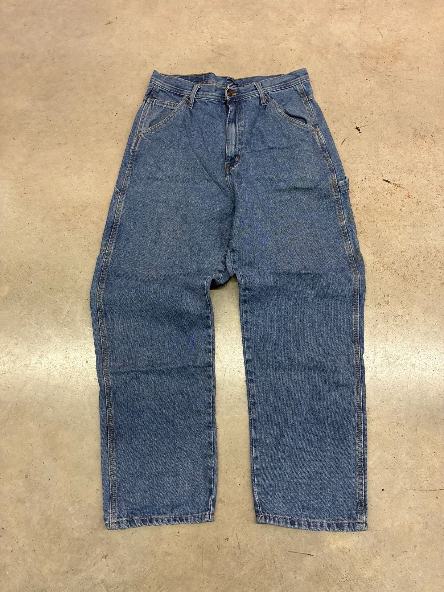 Full Blue Carpenter Jeans 32x32 Blue Denim Workwear 4