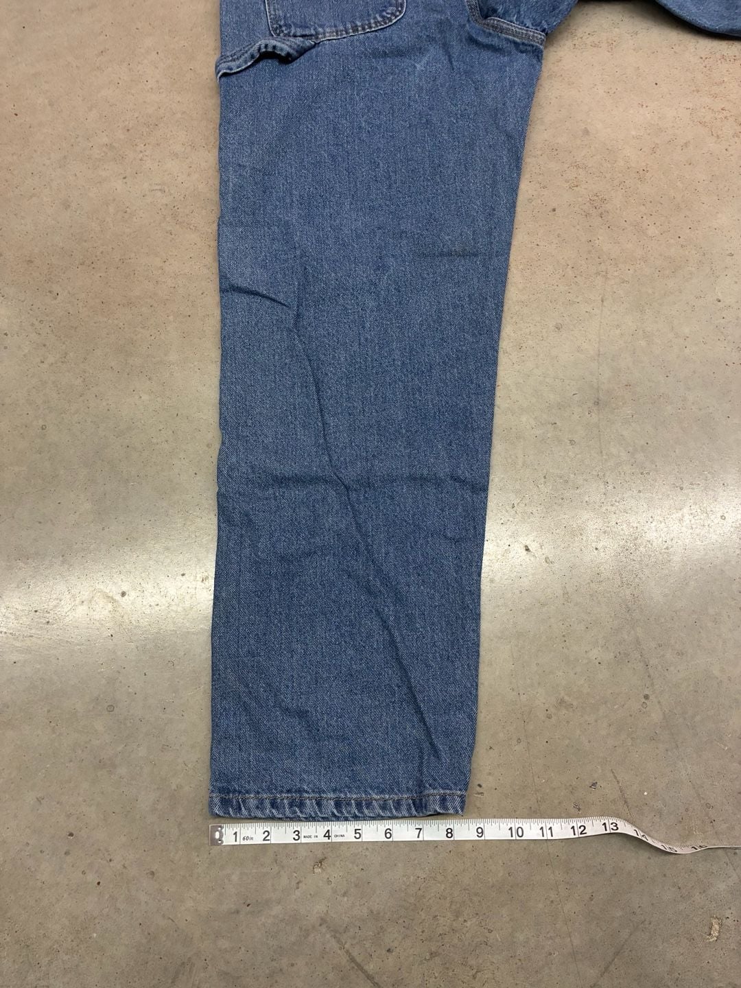 Full Blue Carpenter Jeans 32x32 Blue Denim Workwear 8