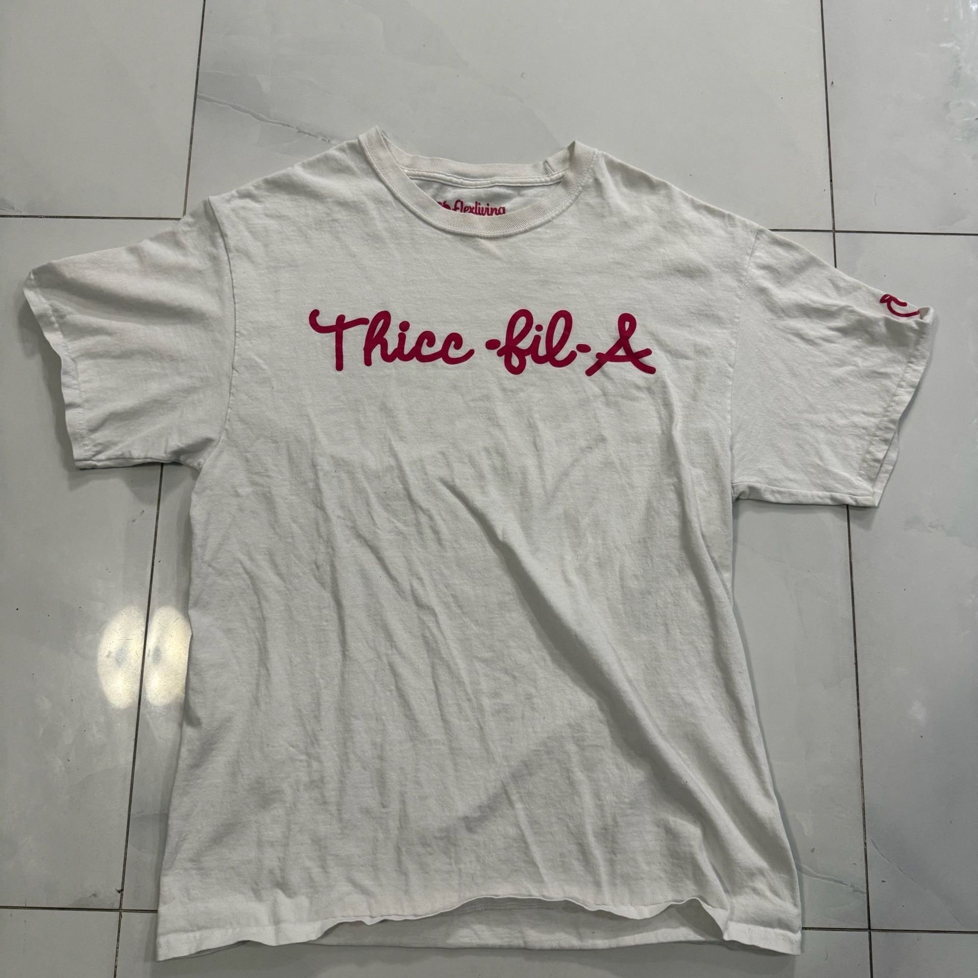 Flexliving Thicc-fil-A T-Shirt White 2