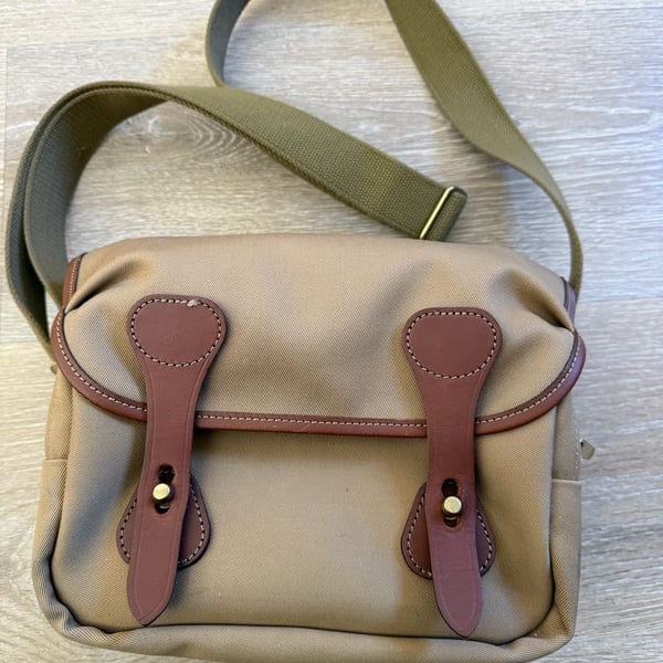lingham for Leica Camera Bag Khaki Tan Made in England w/ Leica Inserts