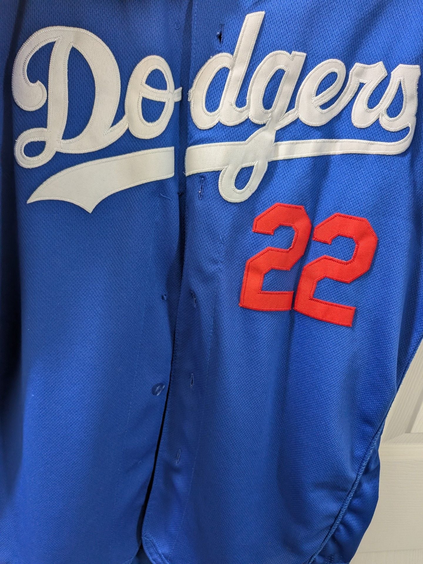 Majestic Los Angeles Dodgers Clayton Kershaw 22 Spring Training Jersey 3