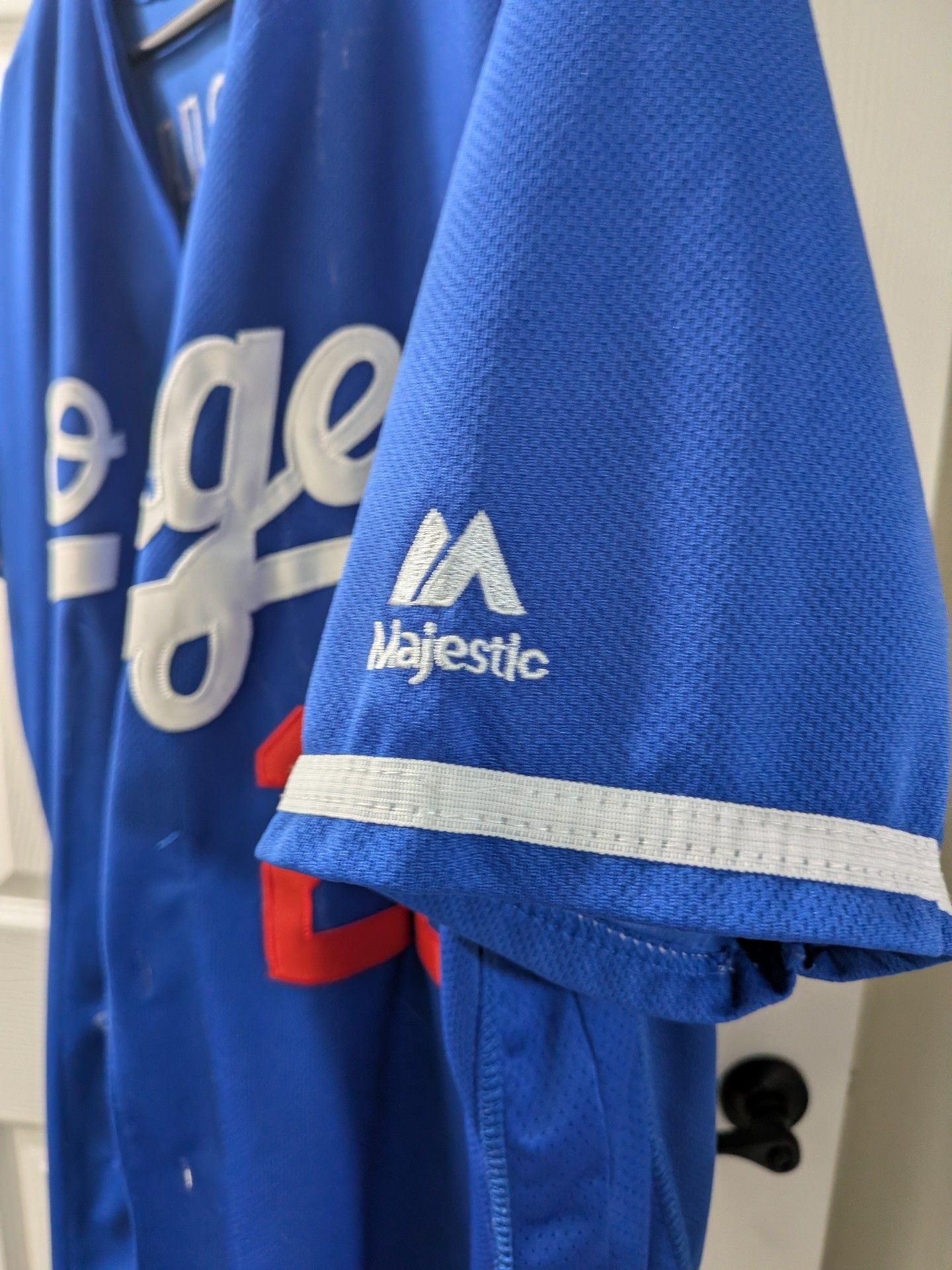 Majestic Los Angeles Dodgers Clayton Kershaw 22 Spring Training Jersey 4