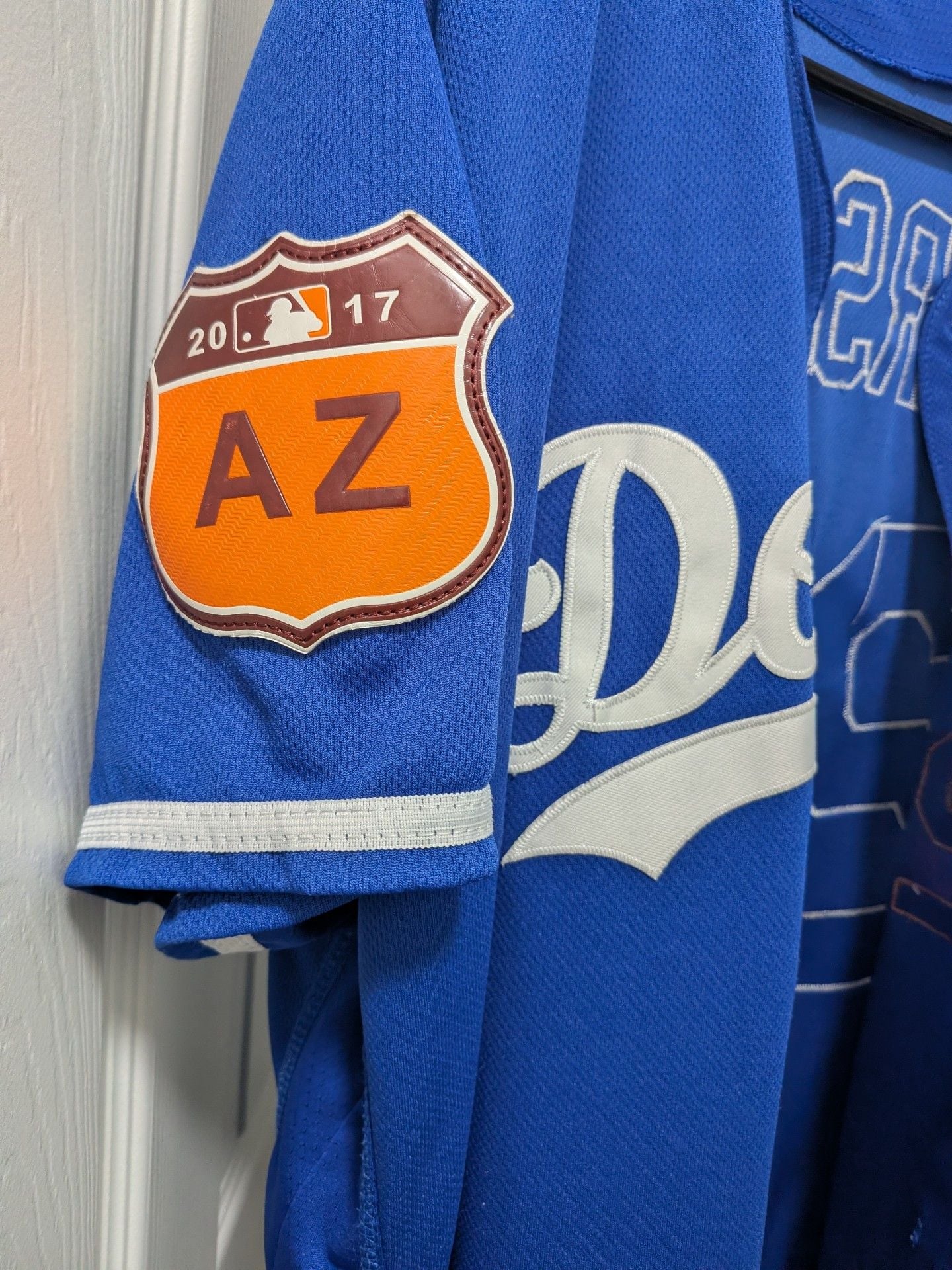 Majestic Los Angeles Dodgers Clayton Kershaw 22 Spring Training Jersey 5