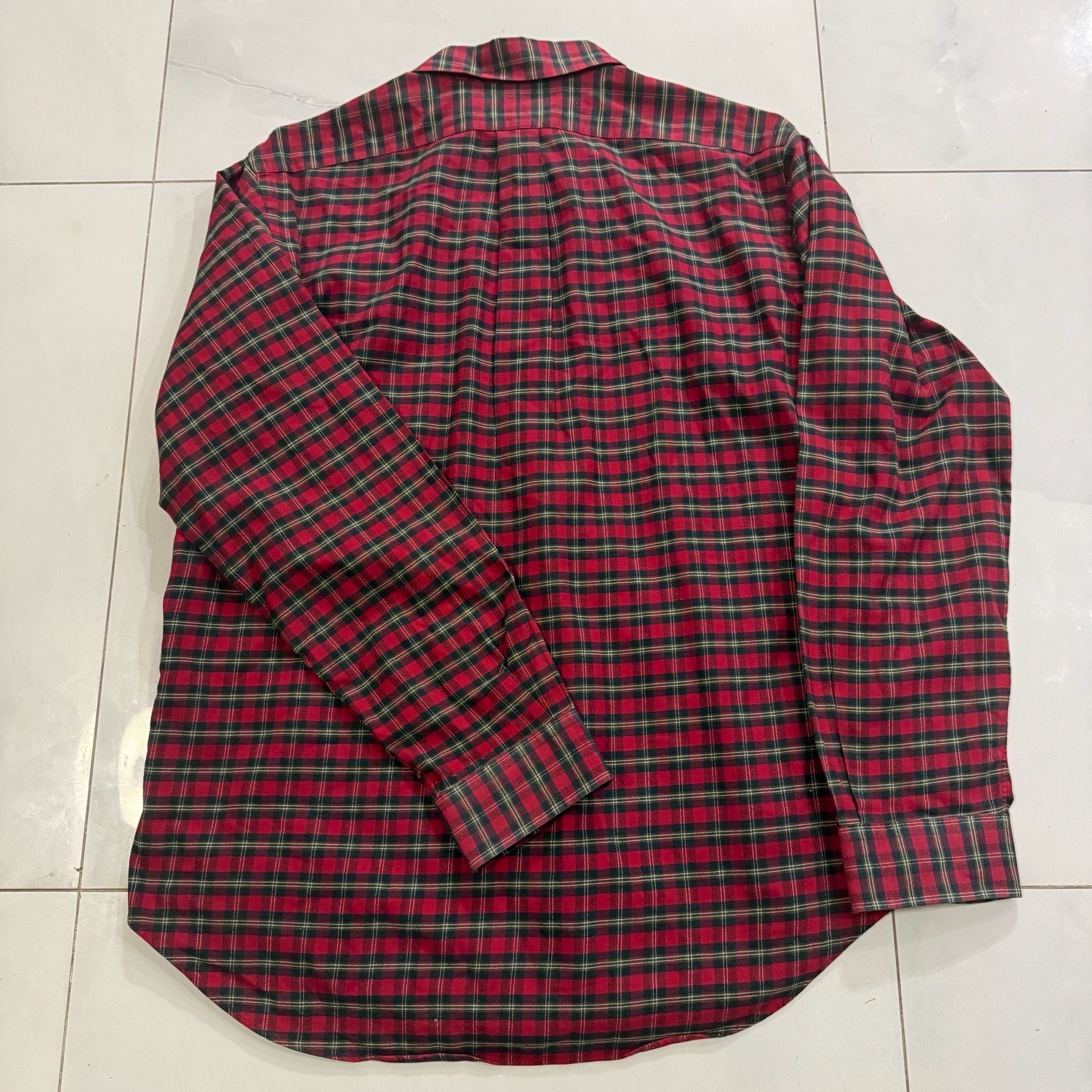 Ralph Lauren Button Down Shirt Red Plaid 3