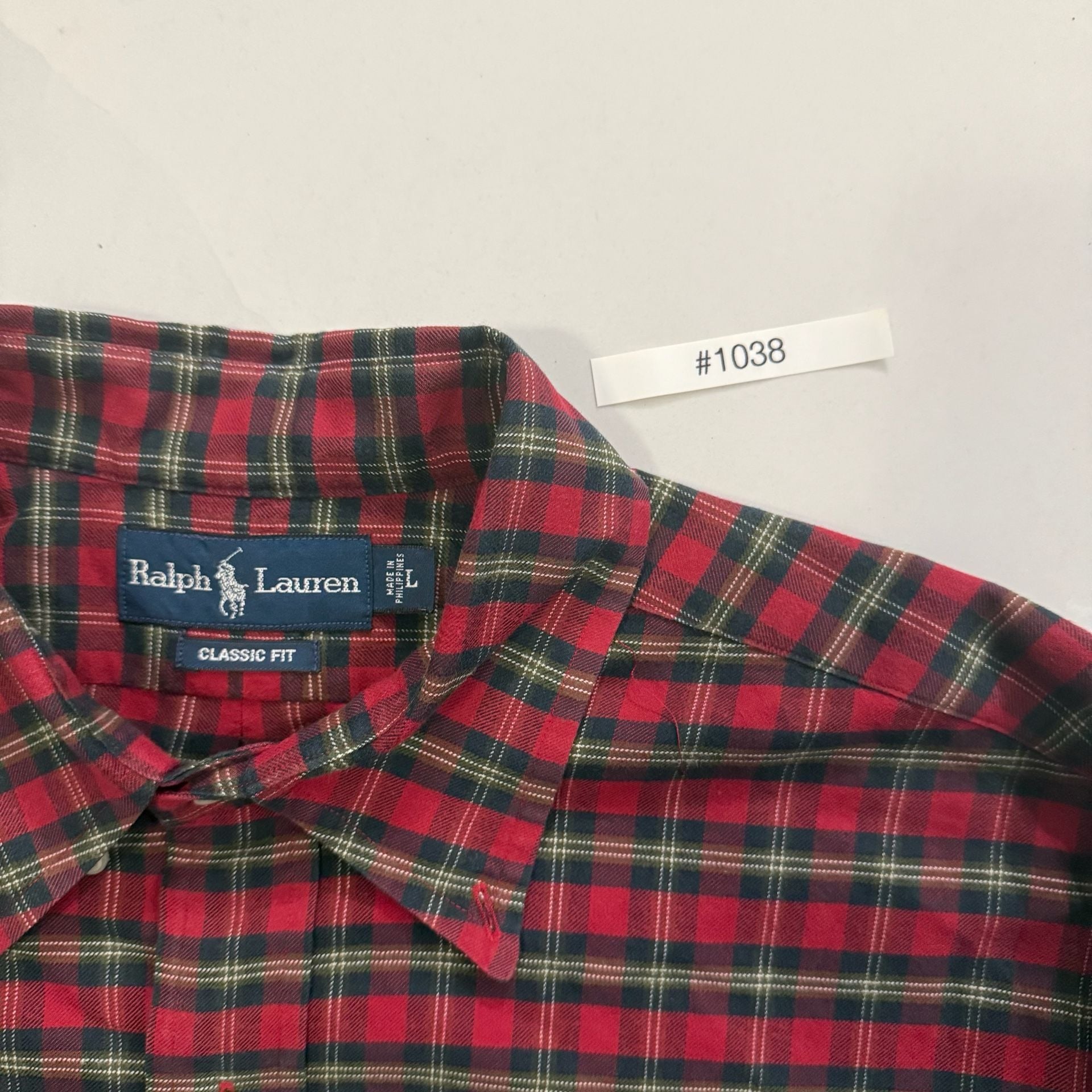 Ralph Lauren Button Down Shirt Red Plaid 4