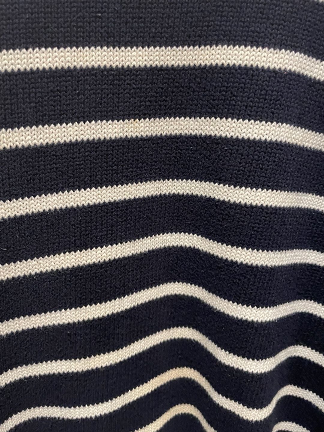 Brandy Melville Navy Cream Striped Oversized Knit Sweater Coastal Preppy 6