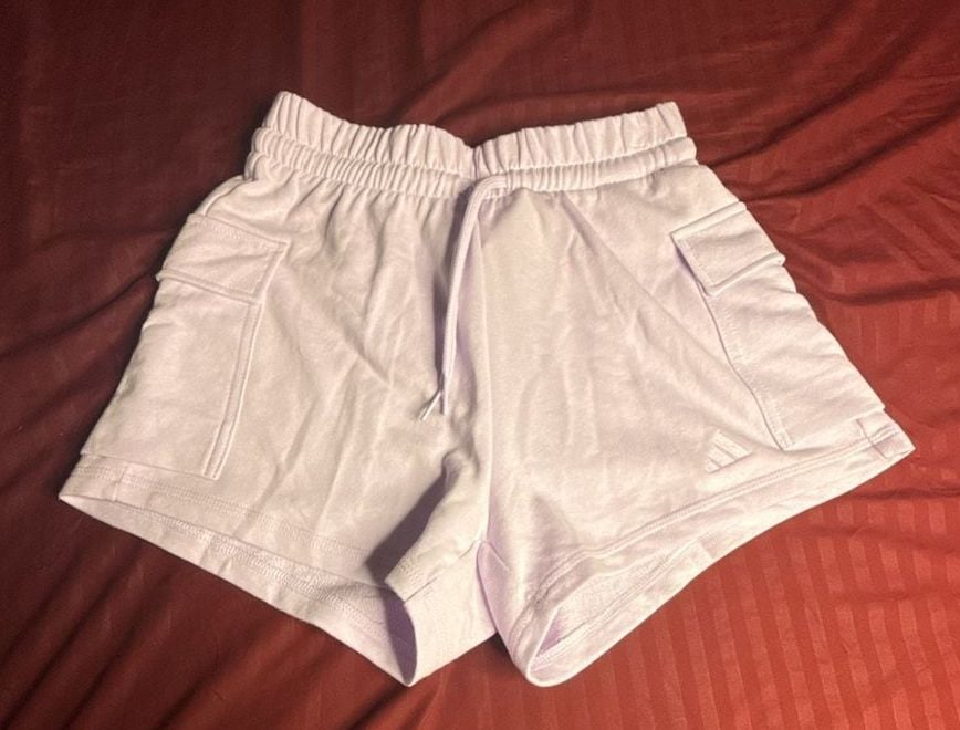 Adidas Name Brand Apparel Women's Lavender Fleece Shorts XS 2