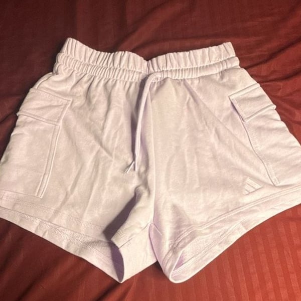 Adidas Name Brand Apparel Women's Lavender Fleece Shorts XS
