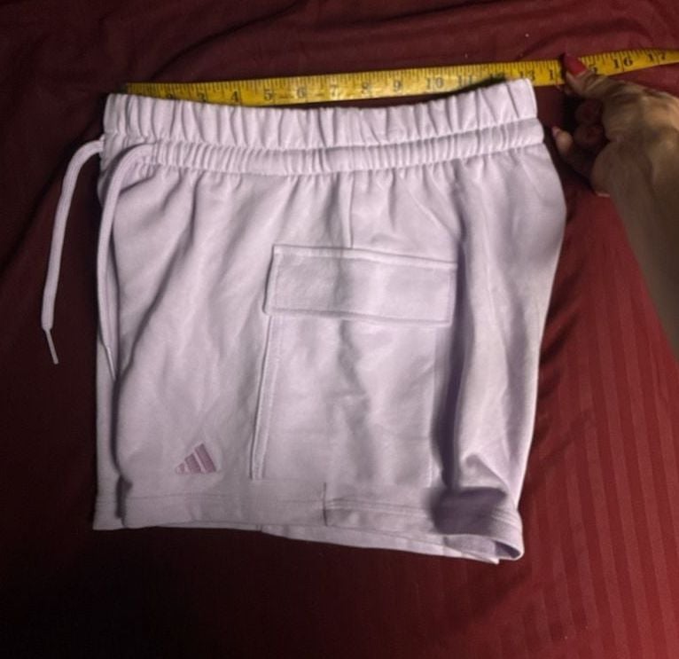 Adidas Name Brand Apparel Women's Lavender Fleece Shorts XS 5