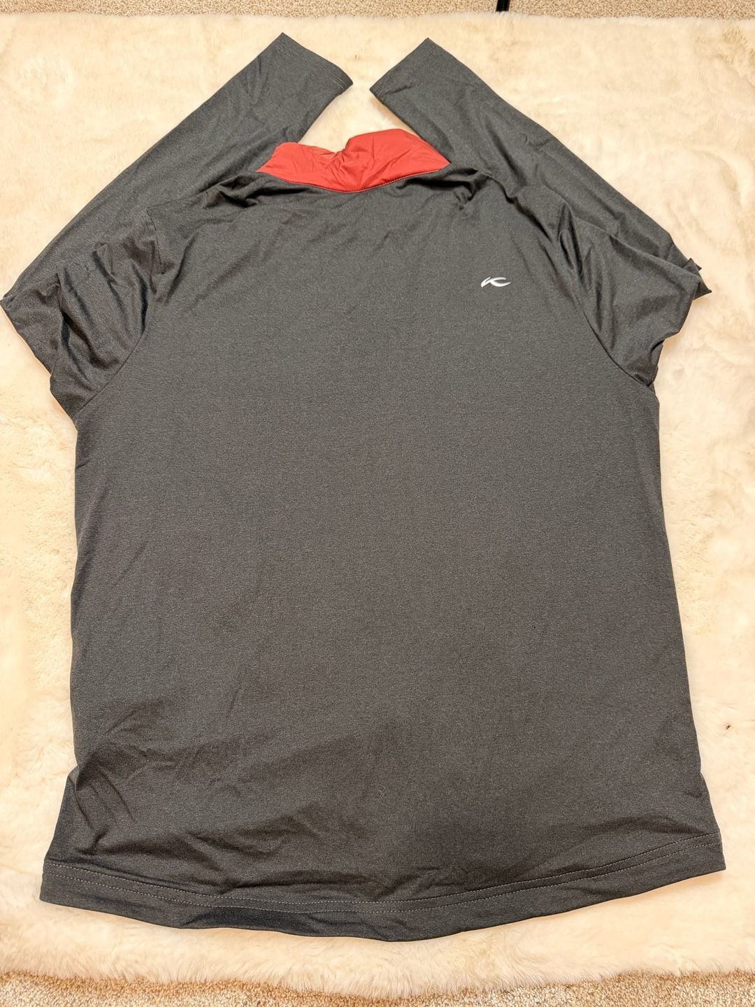 KJUS Men's Red Gray Retention Jacket Size Large Regular Fit 8