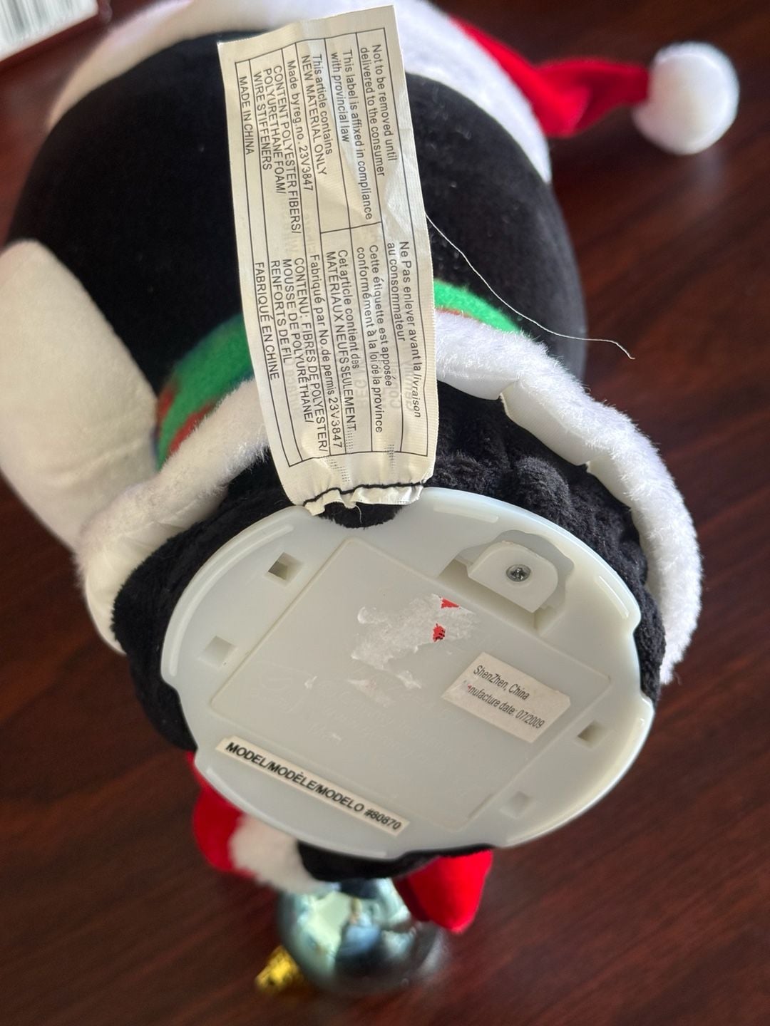 Gemmy Christmas Animated Singing And Cheering Penguin Plush Model 80870 5