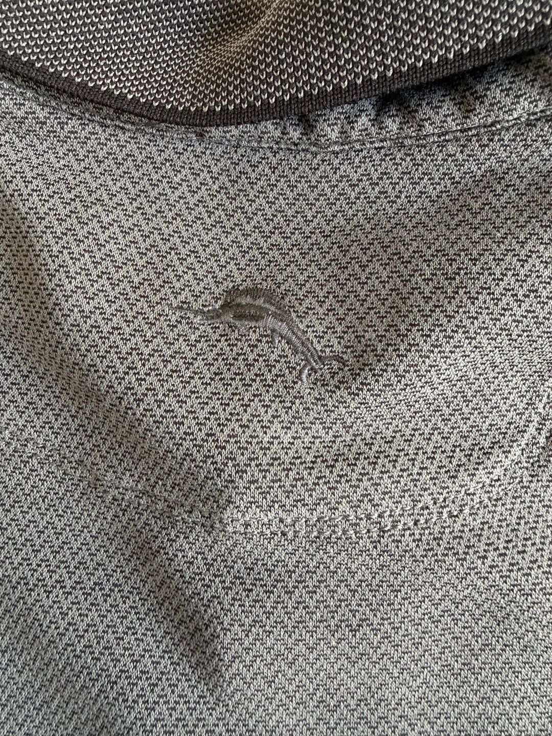 Tommy Bahama Polo Shirt Size XL Gray Textured Short Sleeve Modal Blend 8