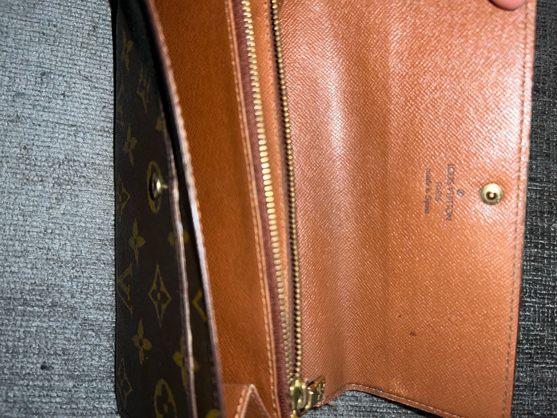 Authentic Louis Vuitton Monogram Portefeuille Sarah M61734 Long Wallet - , 3