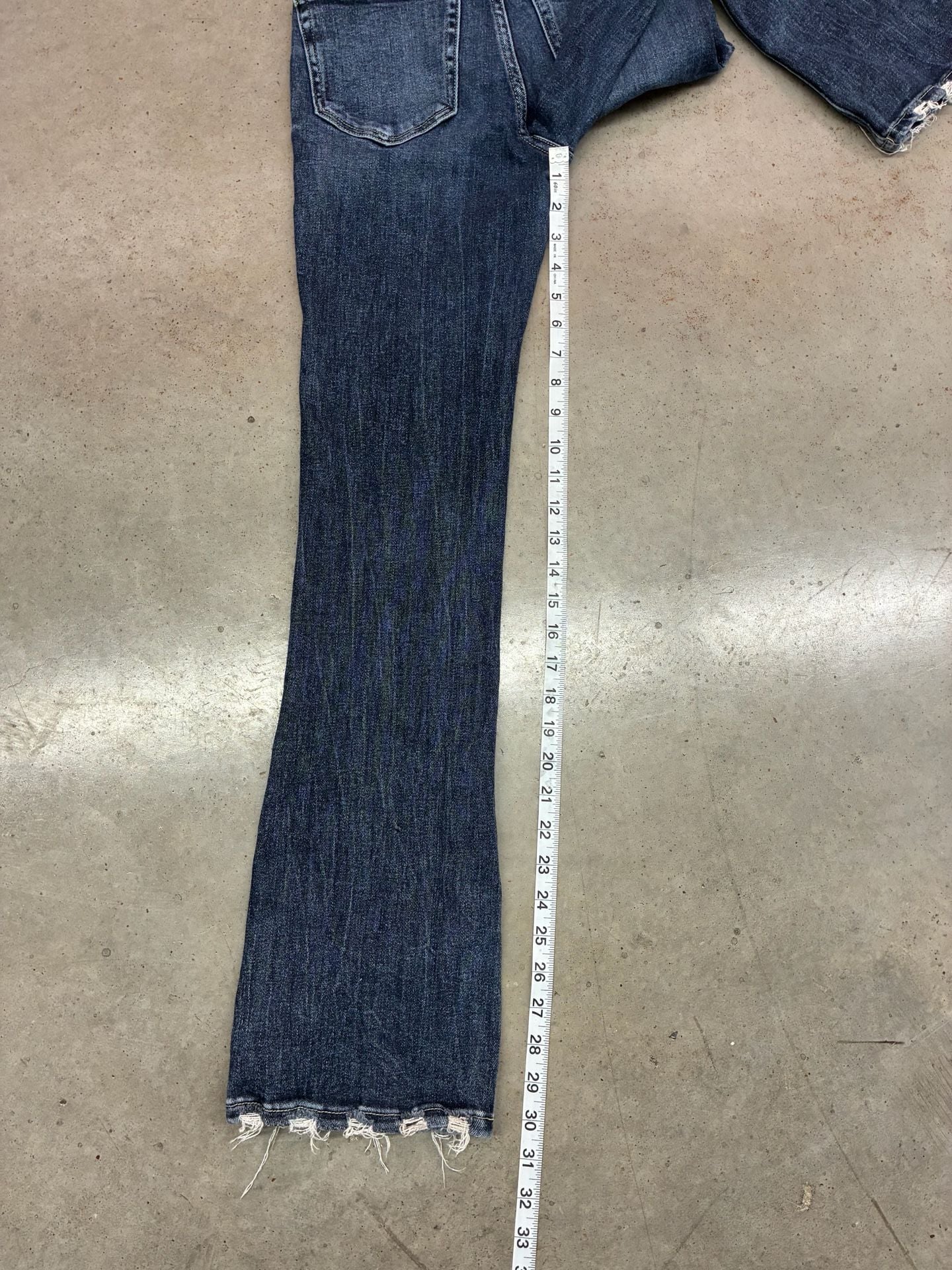 BKE Billie Slim Fit High Rise Tailored Bootcut Jeans Size 25x31.5 Dark Wash 7