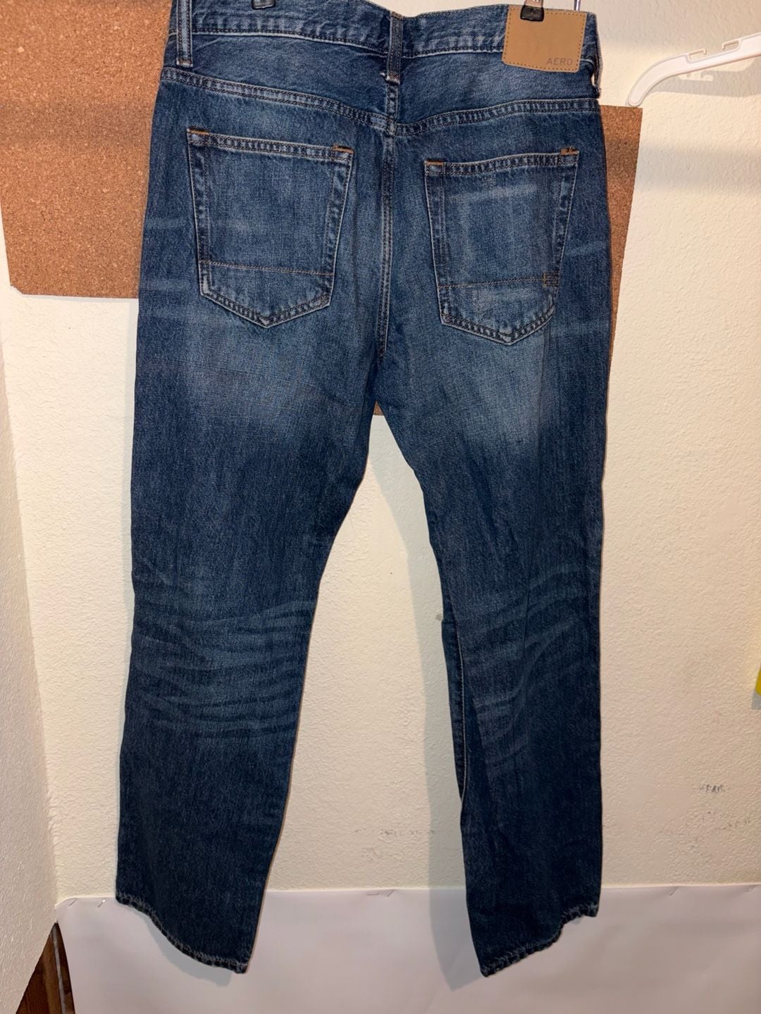Aeropostale Relaxed Fit Distressed Jeans Size 29x30 Blue Denim 4