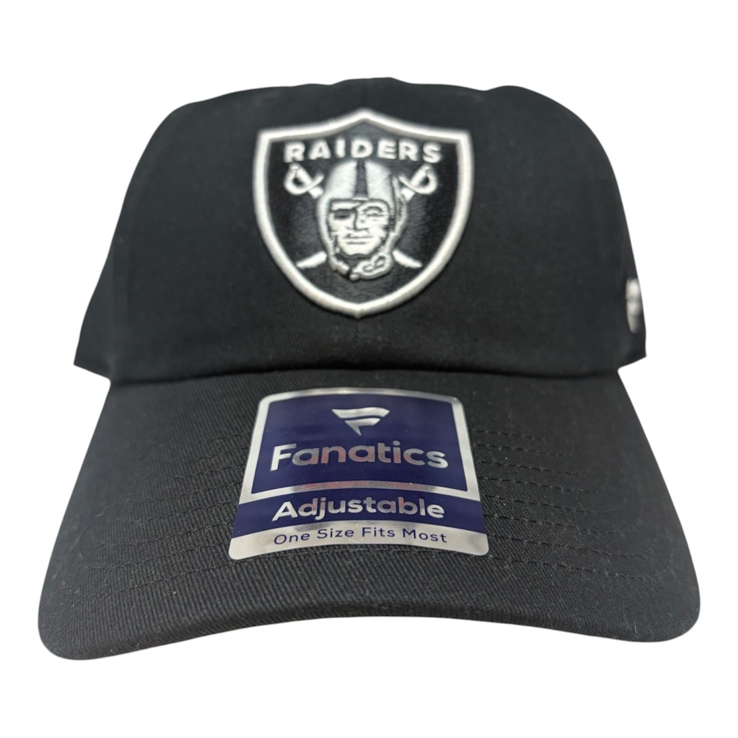 Fanatics Las Vegas Raiders Black Shield Logo Adjustable Hat 2