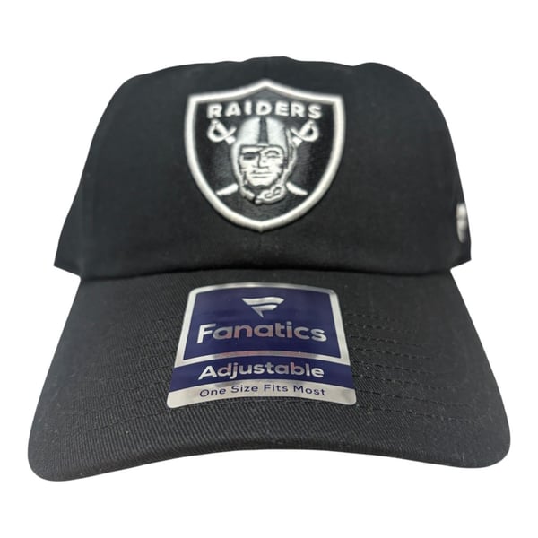 Fanatics Las Vegas Raiders Black Shield Logo Adjustable Hat
