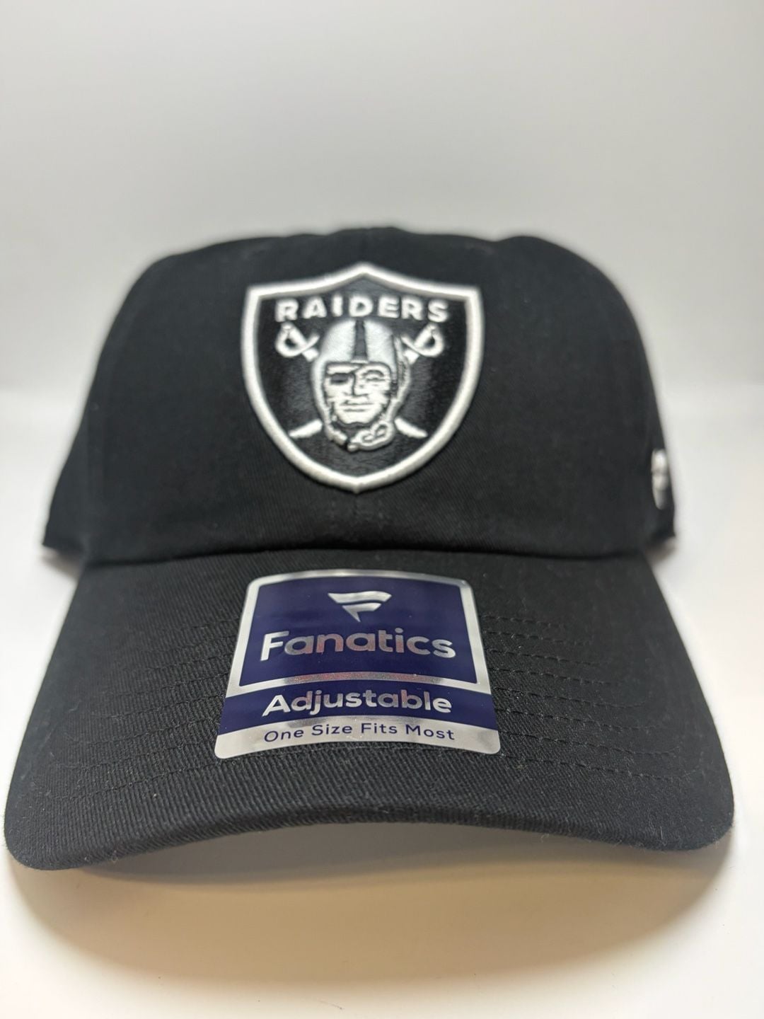 Fanatics Las Vegas Raiders Black Shield Logo Adjustable Hat 3