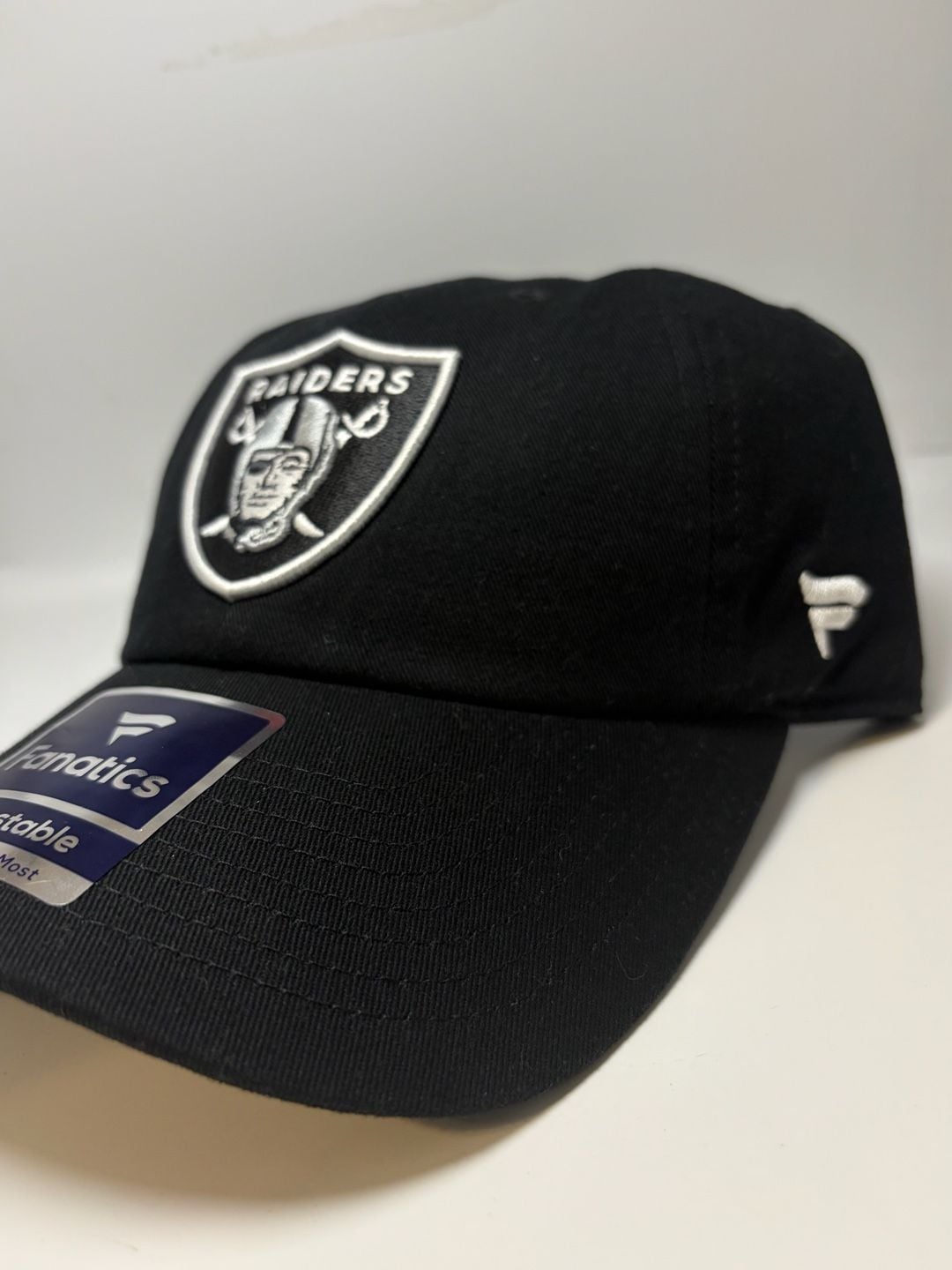 Fanatics Las Vegas Raiders Black Shield Logo Adjustable Hat 5