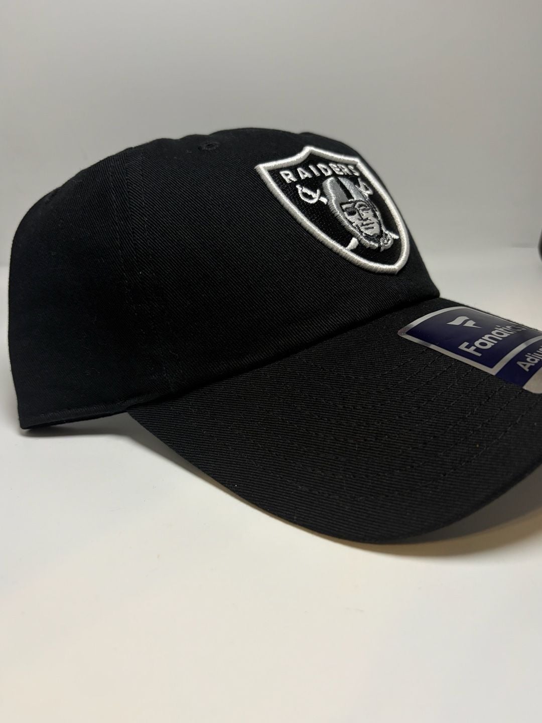 Fanatics Las Vegas Raiders Black Shield Logo Adjustable Hat 6