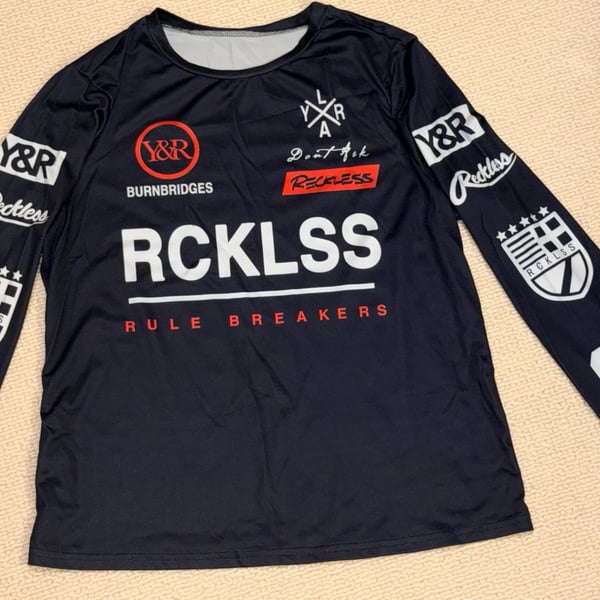 Reckless Rule Breakers Long Sleeve Shirt Size L Black