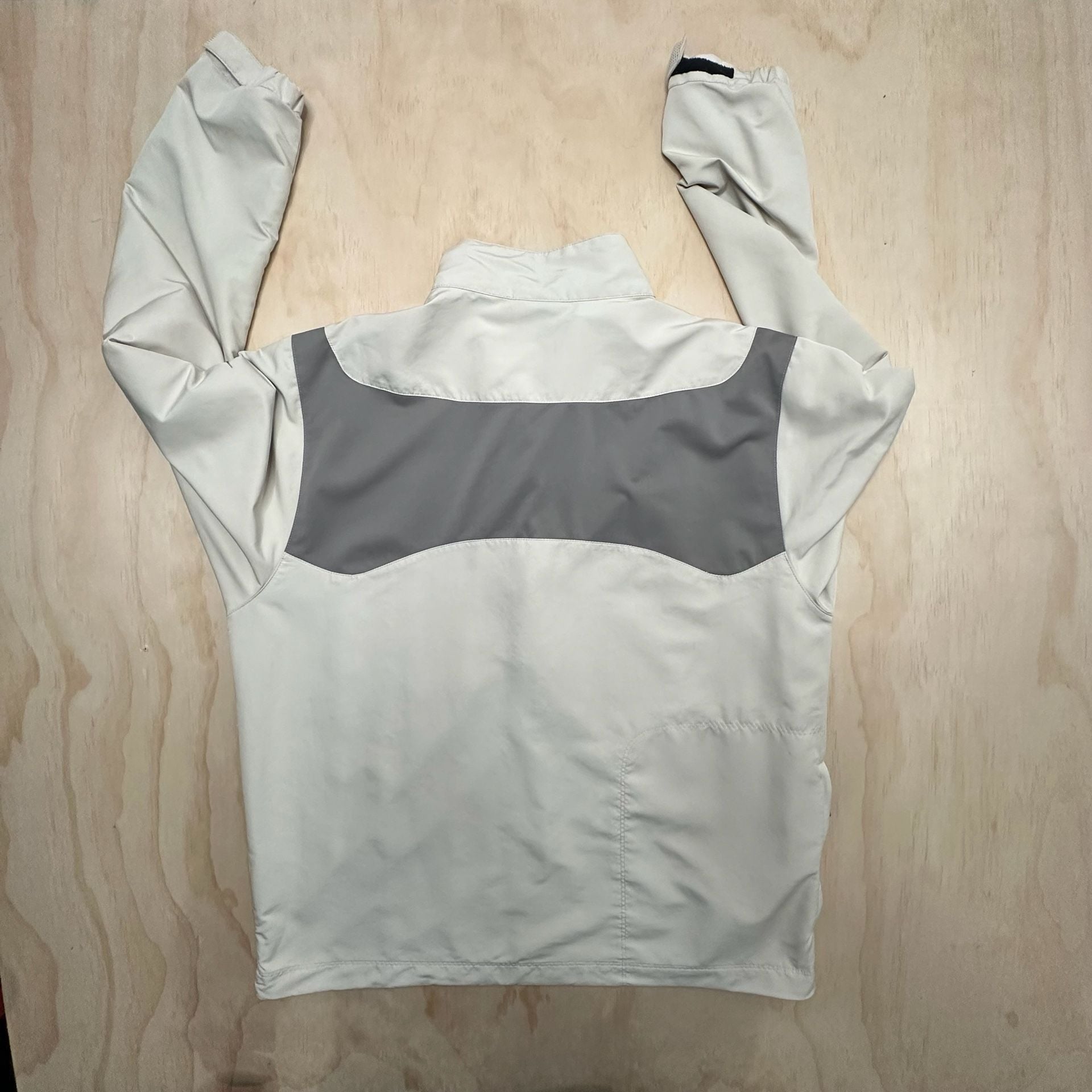 Nike Golf Majestic Oaks Golf Club Quarter-Zip Pullover Jacket Size L Gray White 9