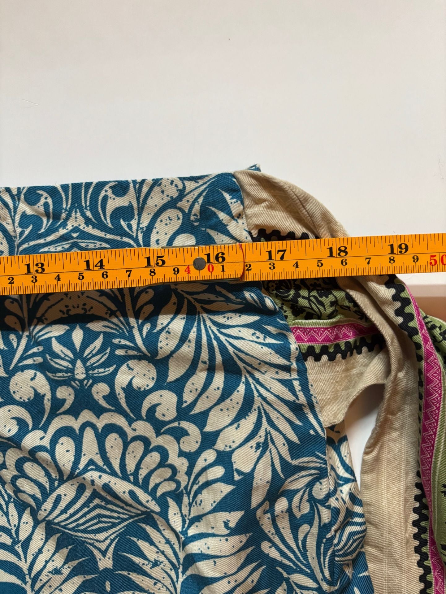 Loft Leafed Twist Wrap Mini Skirt Teal Blue Botanical Print Lyocell 12 Excellent 9