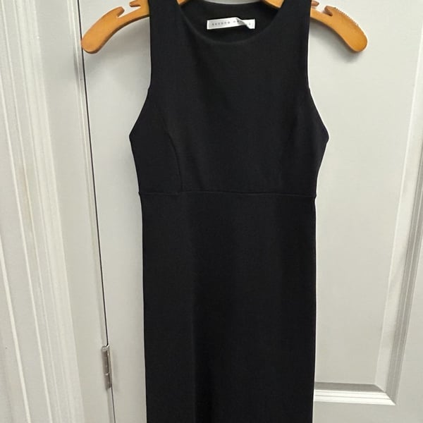 Susana Monaco Sleeveless Racerback Dress Size XS Black Supplex Lycra
