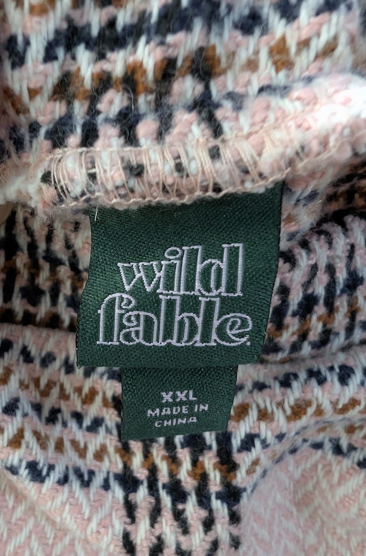 Wild Fable Plaid Mini Skirt Pink Tweed 3