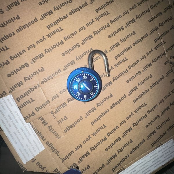 Master Lock 1502BLU Blue Combination Dial Padlock