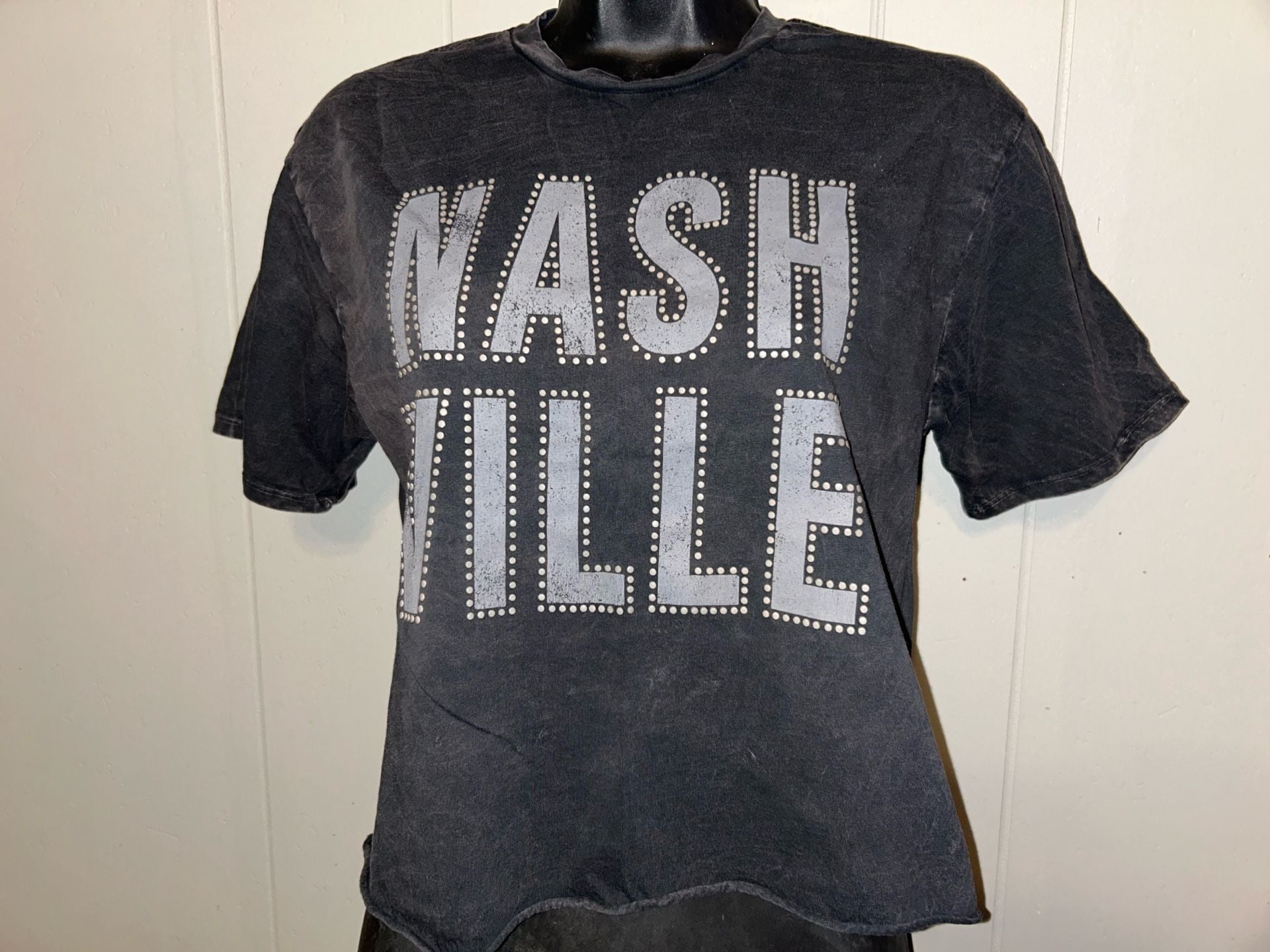 Organic Collective Nashville Graphic T-Shirt Black Studded Tee 2