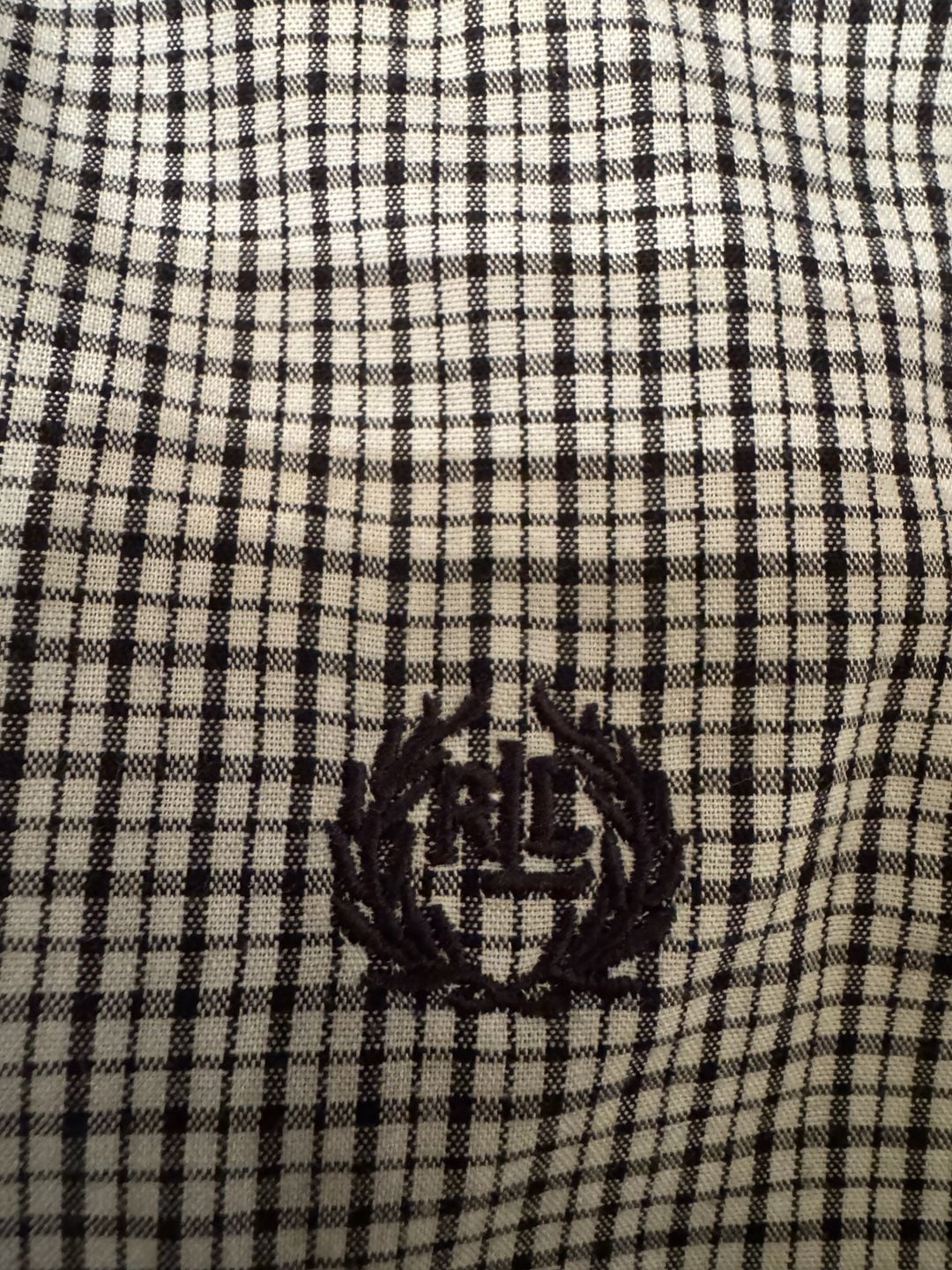 Ralph Lauren Boys Size 14 Black White Gingham Checkered Button Up Shirt h1571 3
