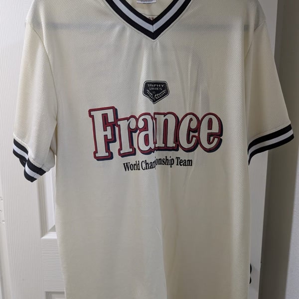 High Octane France Championship Team 86 Jersey Size L White Mesh