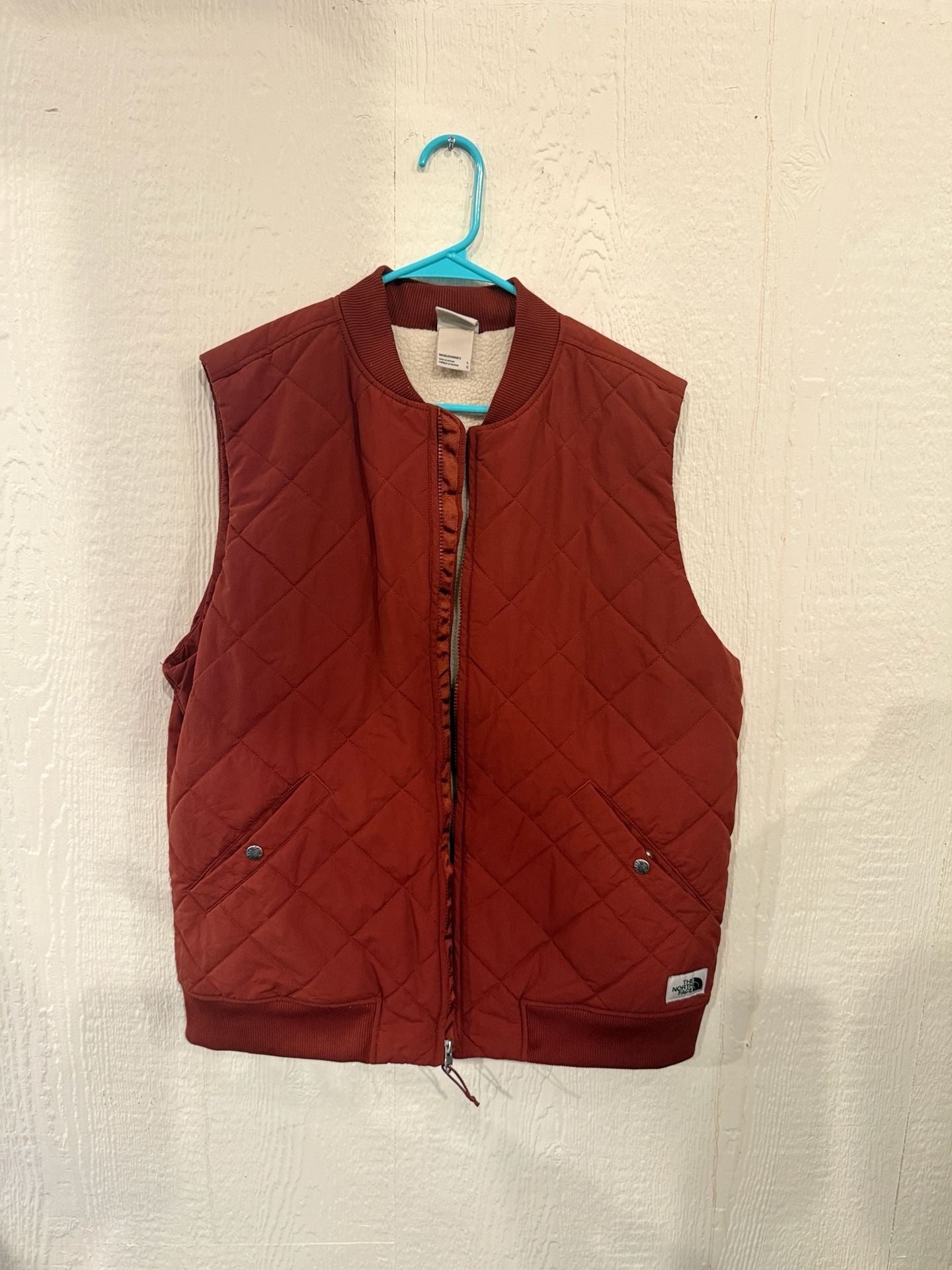 The North Face Cuchillo Reversible Vest Size L Root Brown Wine 2
