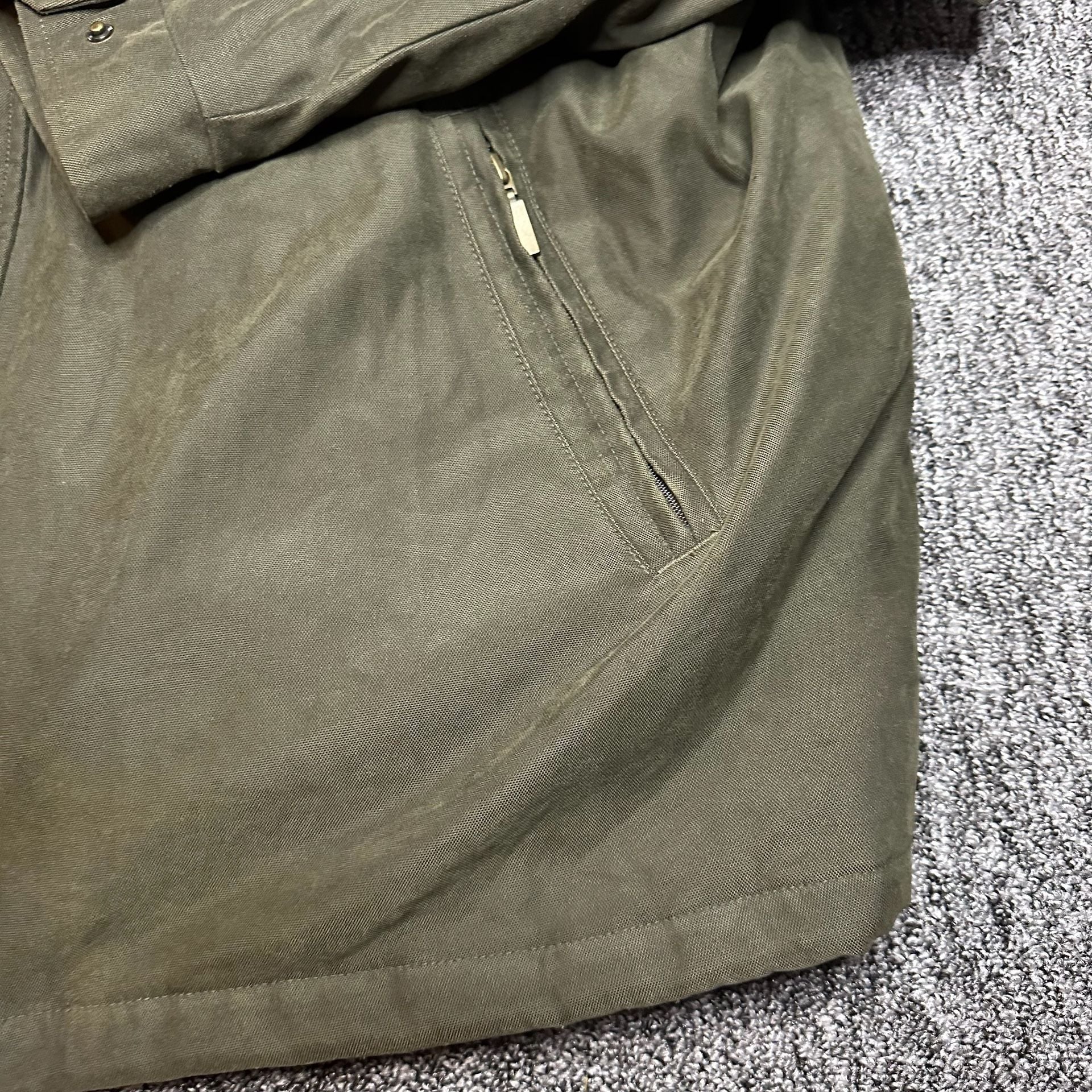 Aberdeen Collection Olive Green Utility Boxy Jacket 3XL 7
