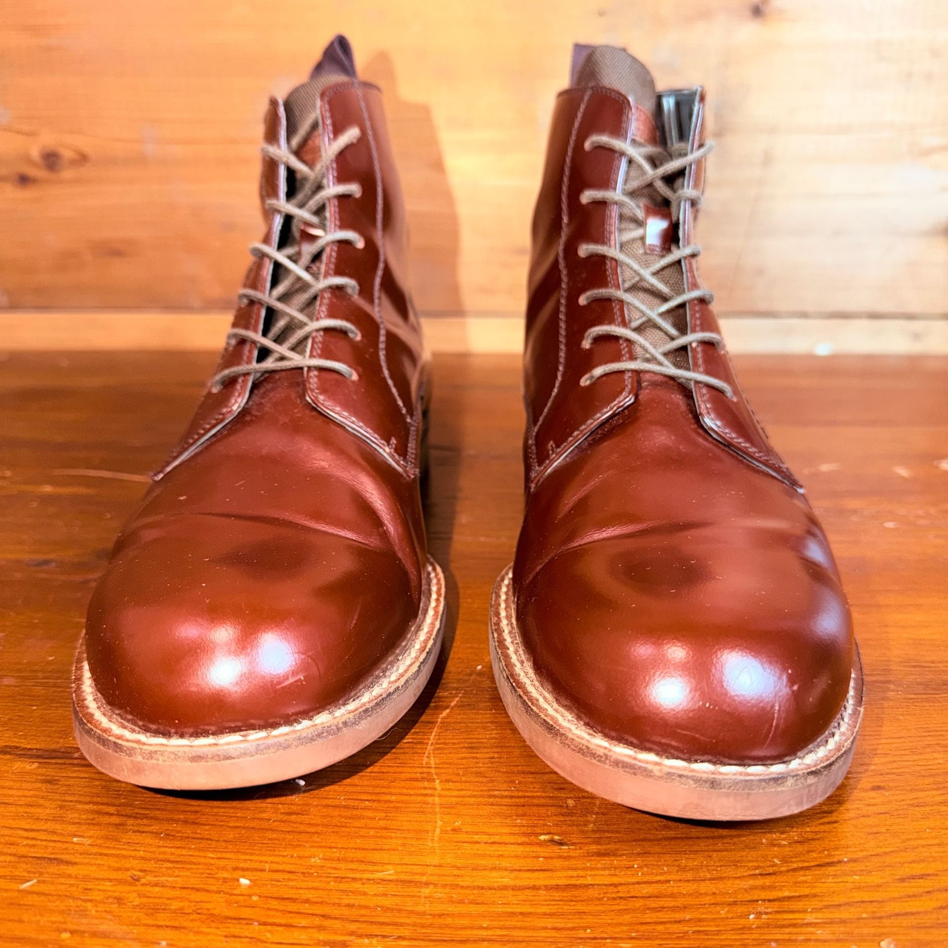G-Star Raw Brown Leather Lace-Up Boots 6