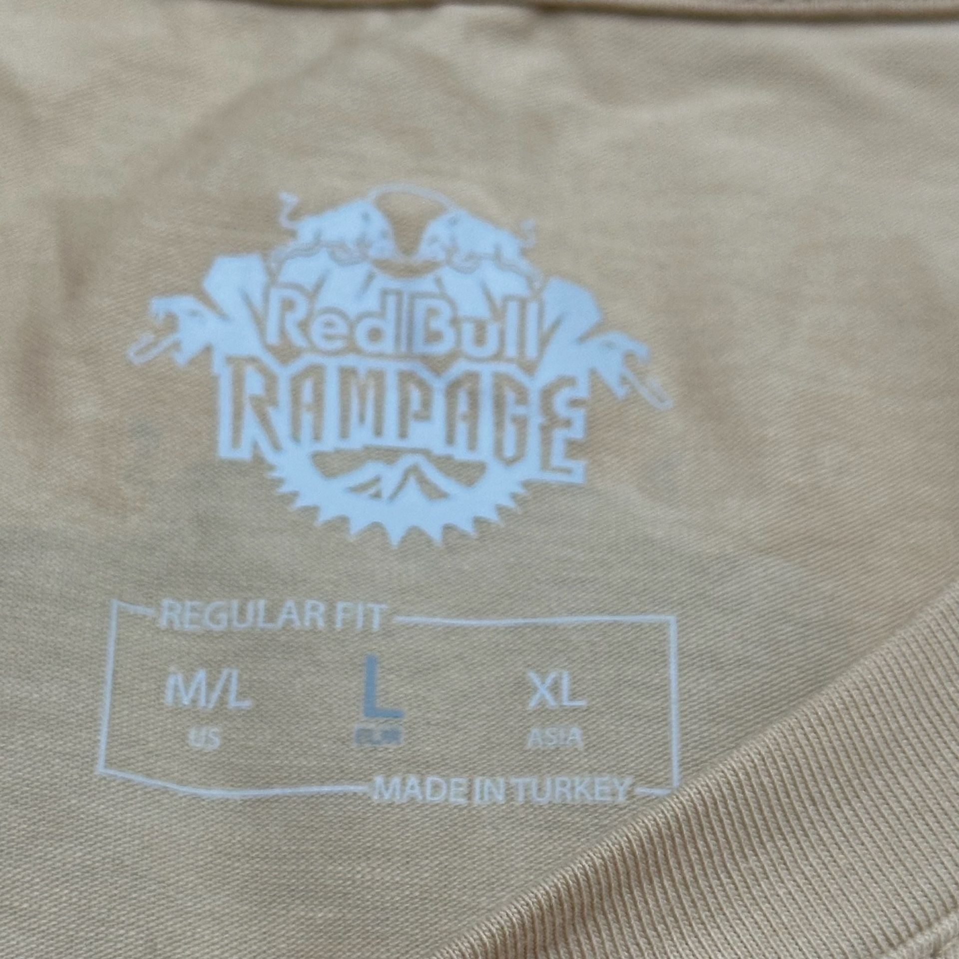 Red Bull Rampage Dune Short Sleeve T-Shirt Size L Beige Virgin Utah 4