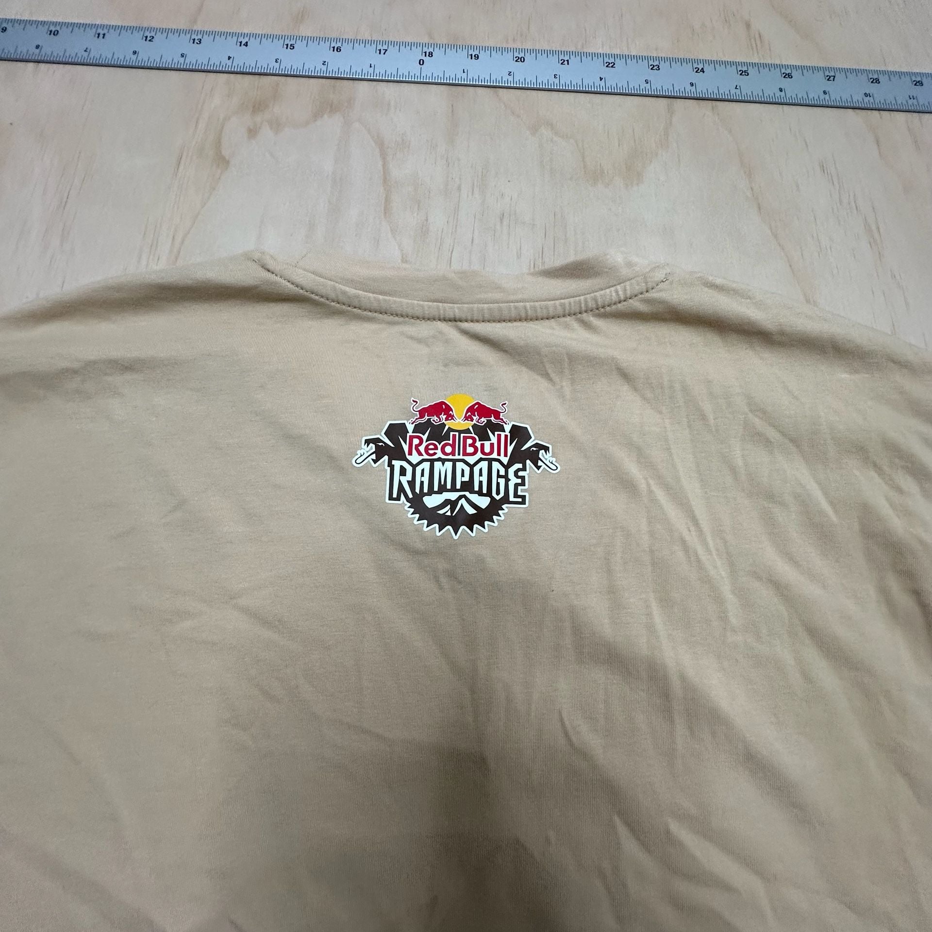 Red Bull Rampage Dune Short Sleeve T-Shirt Size L Beige Virgin Utah 7