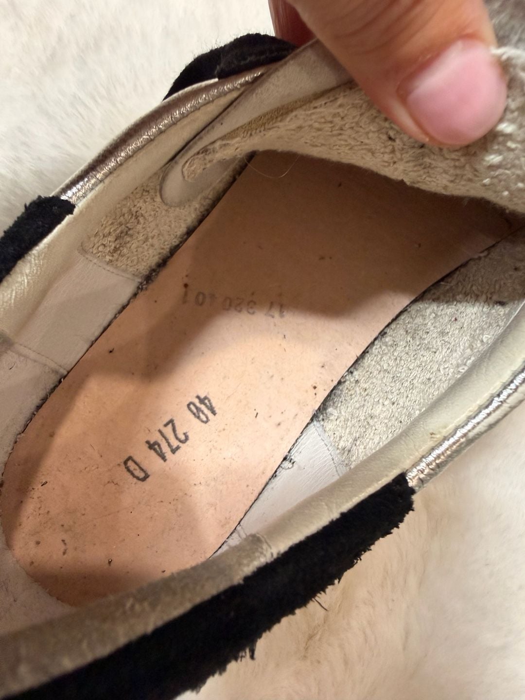 Golden Goose Superstar Sneakers Size 40 Silver Black Star 14
