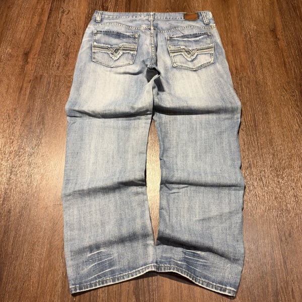 Y2K Flypaper Jeans Size W36XL30 Straight Leg Baggy Light Wash Denim