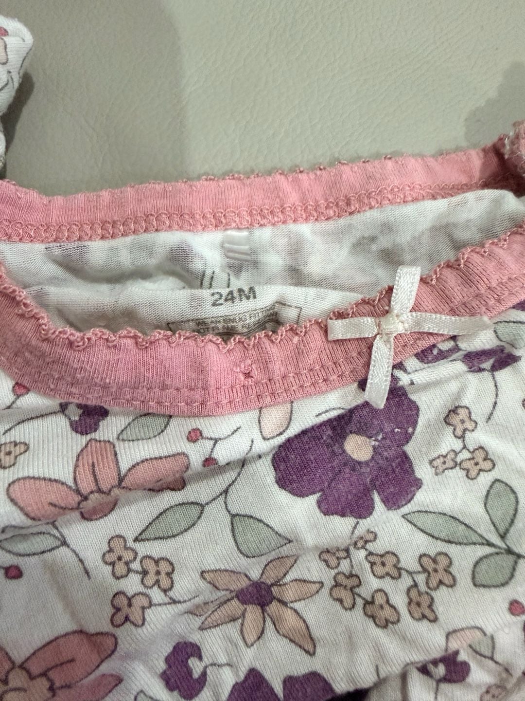 Milkberry Pajamas Size 24M Butterfly and Floral Bow Print Play Pajama Set Bundle 4