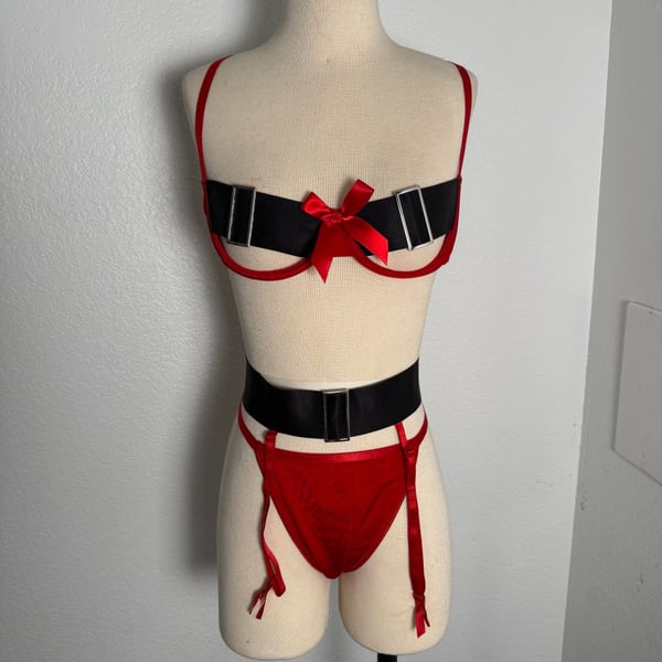 Christmas Theme Buckle Lingerie 